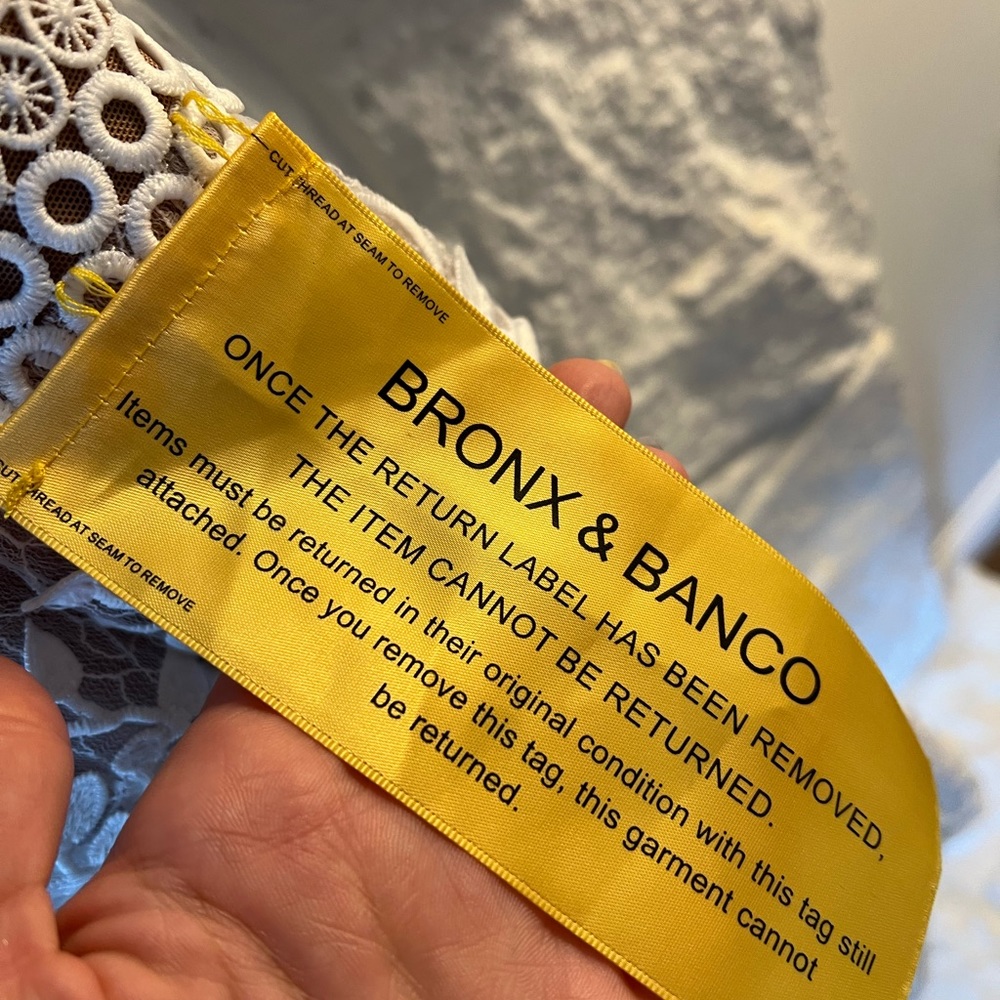 Bronx and Banco White Lace Mini Dress - Picture 6 of 16
